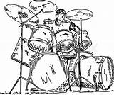 Drummer Rock Vector Playing Drawing Roll Drum Getdrawings Illustration Line Isolated Background Stock Drums Star Shutterstock sketch template