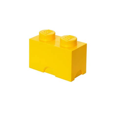 set van  opbergbox brick  geel lego blokker