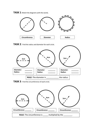 circles revision worksheets ks teaching resources