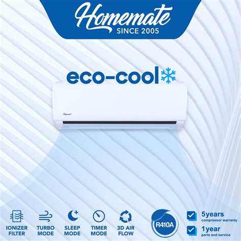 homemate hp ra eco cool  inverter split type air conditioner  hp aircon shopee philippines
