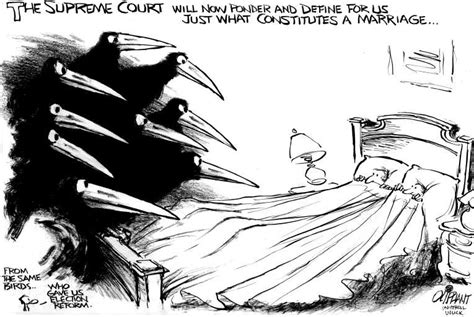political cartoon on court considers gay marriage by pat oliphant universal press syndicate