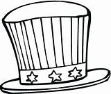 Hat Coloring Pages Printable July Cap 4th Fourth Baseball Color Uncle Sam Drawing Caps Fire Hats Tiny Firefighter Clipart Kids sketch template