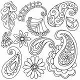Coloring Paisley Printable Pages Easy Adult Getdrawings sketch template