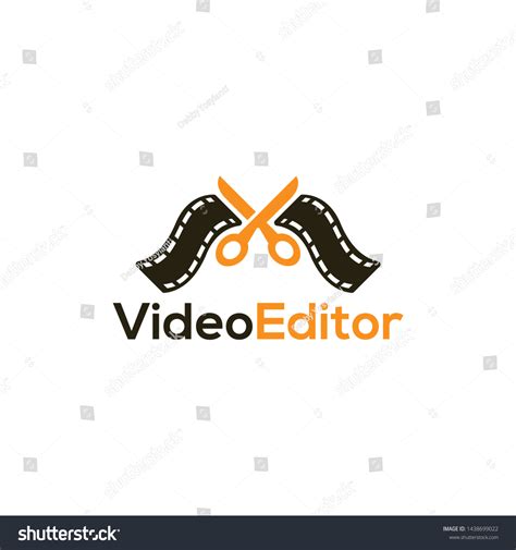 video editor logo design icon symbol stokovaya vektornaya grafika bez