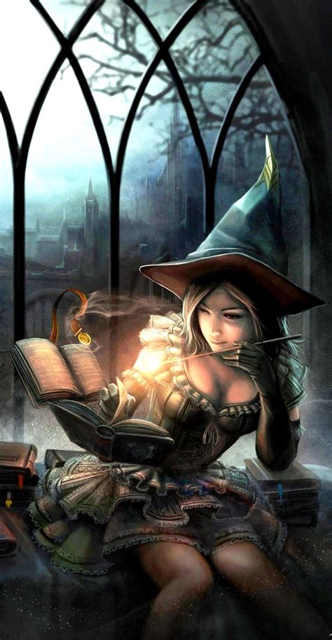 Pin By None On Beautiful Beguiling Bewitched Witch Art