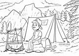 Zelten Camping Malvorlage Zelt Kolorowanki Wakacje Urlaub Bezpieczne Ausmalbilder sketch template