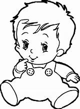 Baby Coloring Pages Boy sketch template