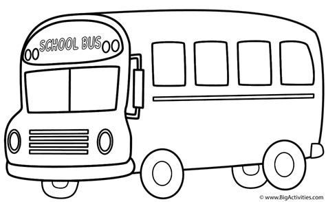school bus coloring page transportation