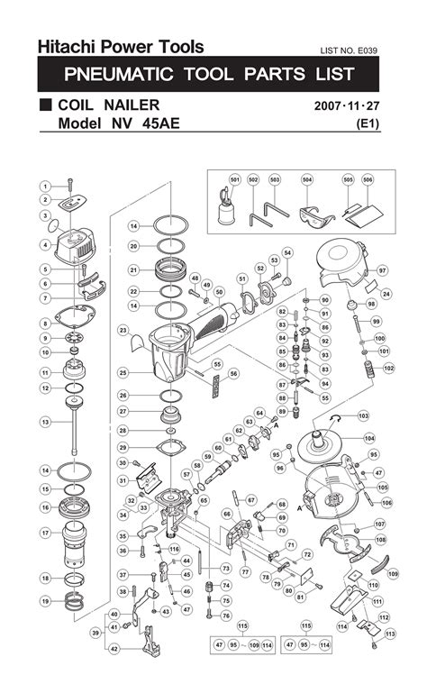 buy hitachi nvae    coil roofing replacement tool parts hitachi nvae diagram