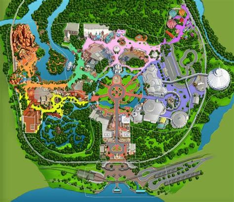 theme park map  seckler