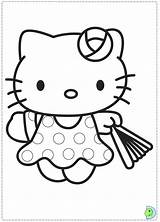 Kitty Hello Coloring Pages Drawing Dinokids Cartoon Colouring Library Clipart Cliparts Printouts Close Coloringpage Hula Comments sketch template