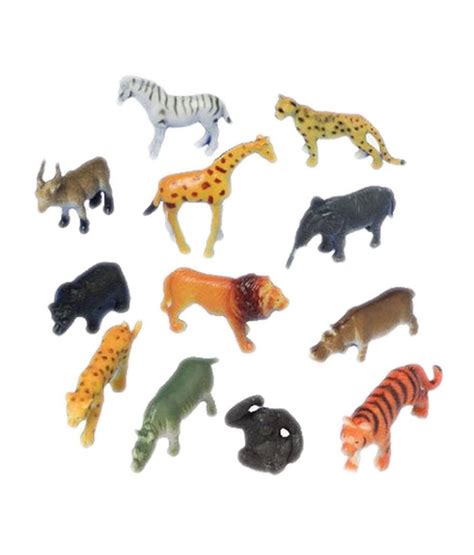 buy  piece wild animal set     shopclues