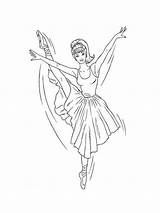 Ballerina Coloring Pages Colouring Printable Kids Color sketch template
