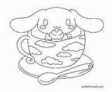 Cinnamoroll Coloring Sanrio sketch template