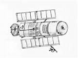 Telescope Hubble Drawing Space Paintingvalley sketch template