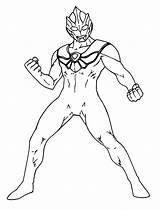 Mewarnai Ultraman sketch template