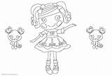 Coloring Pages Kitty Lalaloopsy Kids Printable sketch template