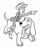Toy Story Woody Coloring Library Clipart Dog sketch template