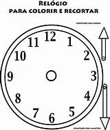 Ponteiro Relogio Colorir Atividades Recortar Relógio Imprimir Relógios Relogios Educação sketch template