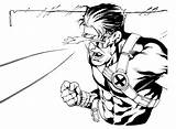 Cyclops Coloring Pages Marvel Comic Sketch из раскраски категории все Heroes Super Color sketch template