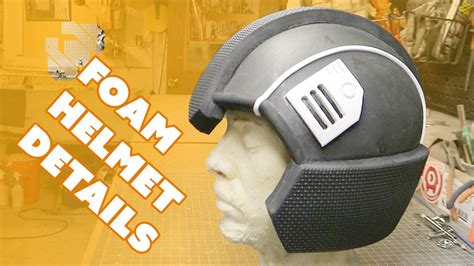 adding details   basic foam helmet youtube