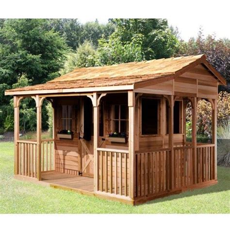 cedar shed cook house  ridge porch gable porch shed outdoor living cedar shed cottage