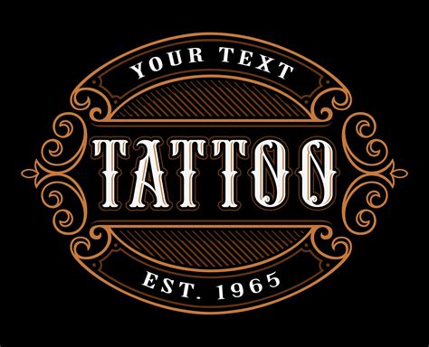 tattoo logo template  vector art  vecteezy