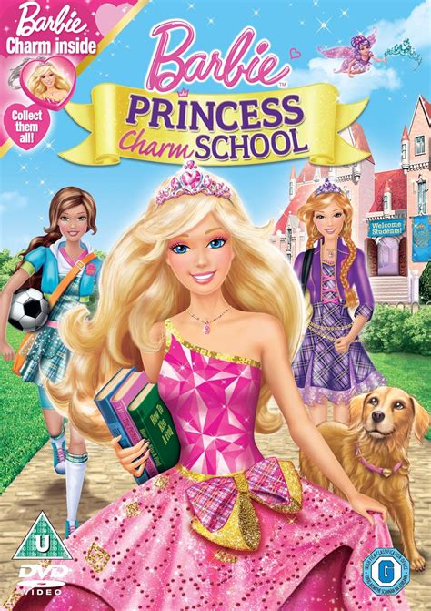 barbie princess charm school includes  barbie charm dvd