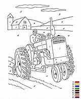 Color Number Farm Nummer Op Kids Coloring Kleur Boerderij Fun sketch template