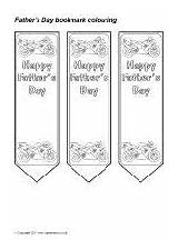 Bookmarks Father Colouring Sparklebox sketch template