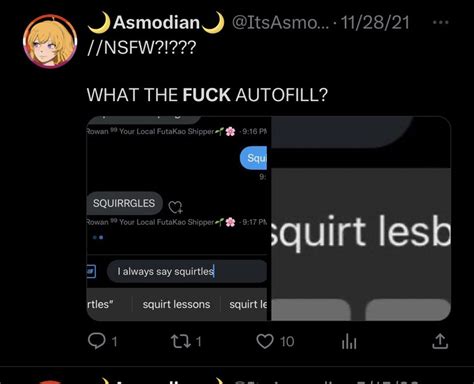 🌙asmodian🌙 On Twitter Not The Squirt Lesbians Why