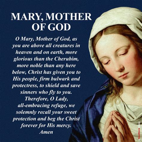 mary the mother of god prayer the southern cross