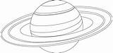 Saturn Planet Coloring Outline Drawing Pages Line Clipart Drawings Planets Outlines Printable People Template Print Jupiter Cliparts Book Plant Angle sketch template