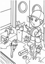 Manny Handy Coloring Pages Cap Parentune Worksheets Printable Kids sketch template