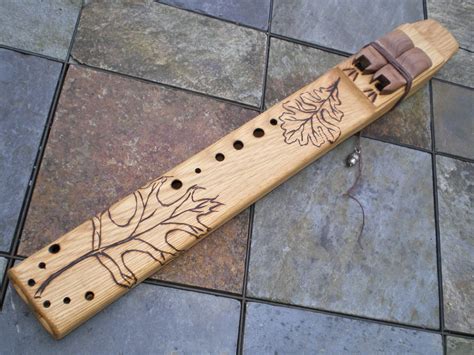 native american style drone oak wood flute key   major etsy oak wood american style