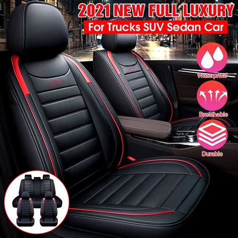 eluto  seats car seat cover full set waterproof leather car seat cover full set luxury pu