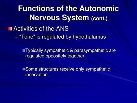 ppt chapter 11 autonomic nervous system powerpoint