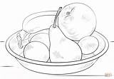 Coloring Pages Fruit Bowl Popular sketch template
