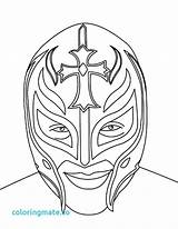 Rey Mysterio Coloring Wwe Pages Wrestling Mask Printable Drawing Belt Face Wrestler Sketch Print Cena Kalisto John Color Championship Book sketch template
