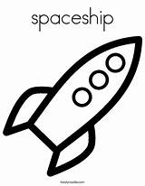 Coloring Spaceship Print Ll Pages sketch template