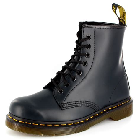 mens dr martens   eyelet smooth leather lace  combat army boot uk   ebay