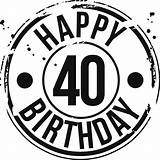 Birthday 40th Happy Clipart Clip 40 50th Cliparts Quotes Quotesgram Forty Jokes Year 39th Wall Party Library Funny Badge Boy sketch template