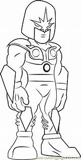 Coloring Nova Pages Squad Hero Super Show Coloringpages101 sketch template
