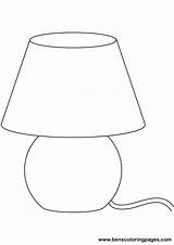 Lamp Coloring Pages Shade Print Drawings Online Handout Below Please Click 16kb sketch template
