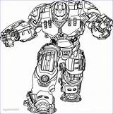 Hulkbuster Buster Colouring Armor sketch template