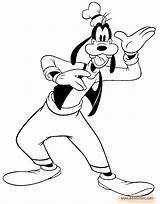 Goofy Coloring Pages Disneyclips Waving sketch template