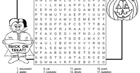 halloween word search printables halloween word search