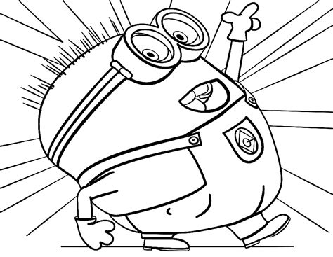 minion tim coloring pages