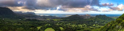 panoramic hawaii nuuanu pali lookout oahu hawaii mickey shannon