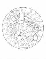 Mandala Dragon Coloring Pages Mandalas Print Color Printable Dragons Adult Stress Animals Mind Visit Worries Allow Forget Adults Yourself Clear sketch template